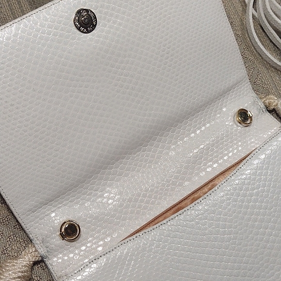 Vintage Judith Leiber Embroidered Tassel Crossbody Clutch Bag - Picture 12 of 16